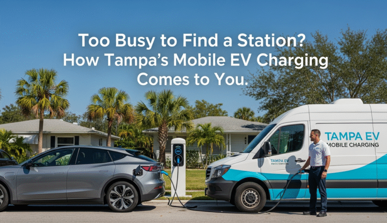 Too Busy to Find a Station? How Tampa’s Mobile EV Charging Comes to You