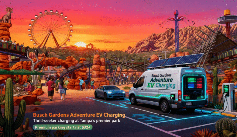 Busch Gardens Tampa Bay Charging: Mobile EV Solutions for Theme Park Visitors