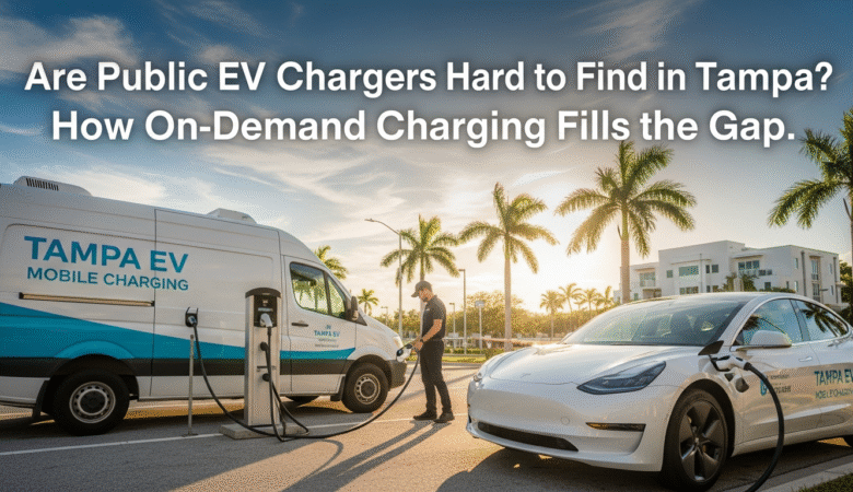 Are Public EV Chargers Hard to Find in Tampa? How On-Demand Charging Fills the Gap