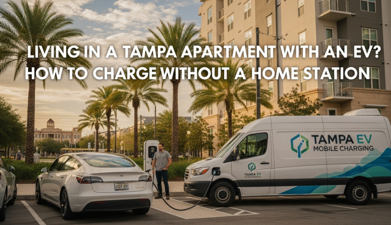 Living in a Tampa Apartment with an EV? How to Charge Without a Home Station